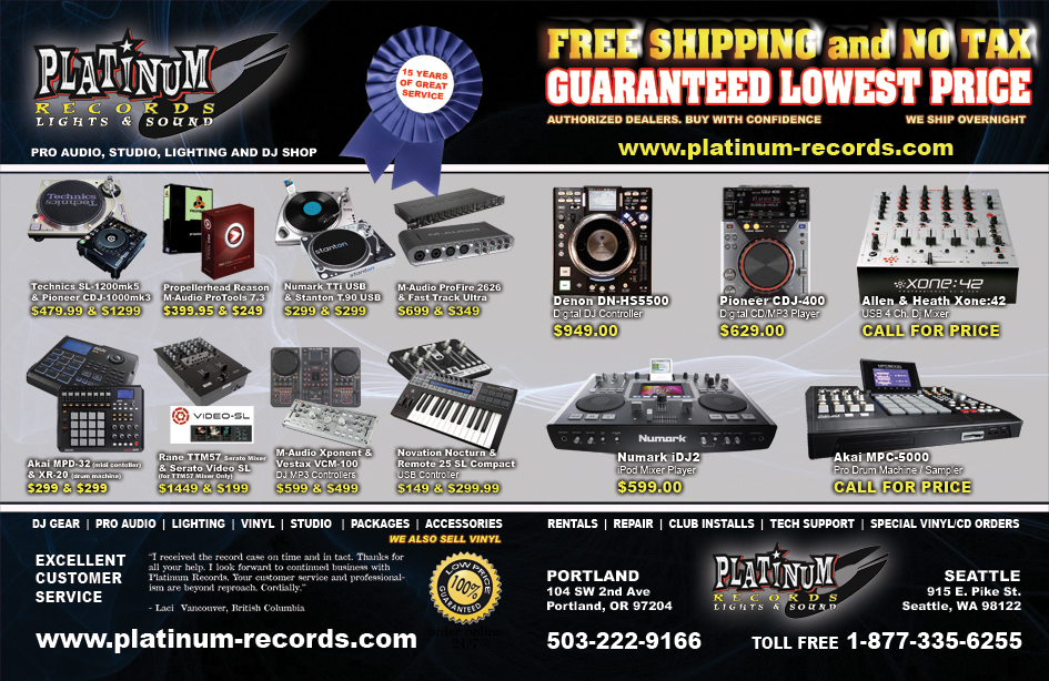 Platinum Records Remix Magazine Ad Design